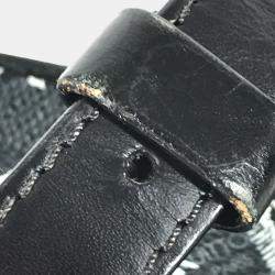 Pre Owned Louis Vuitton Damier Graphite Map Danube Pm Nm Pochette Shoulder Bag Canvas Black