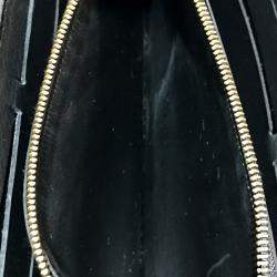 Pre Owned Louis Vuitton Taurillon Clemence Long Wallet Folded Wallet Noir Black