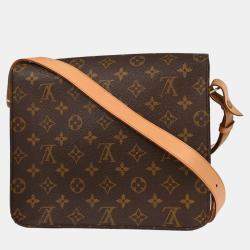 Pre Owned Louis Vuitton Monogram Cartouchiere GM Shoulder Bag