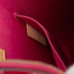 Pre Owned Louis Vuitton Red Monogram Vernis Alma BB