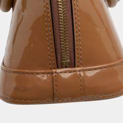 مملوكة مسبقًا Louis Vuitton Brown Monogram Vernis Alma BB