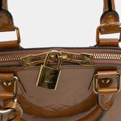مملوكة مسبقًا Louis Vuitton Brown Monogram Vernis Alma BB