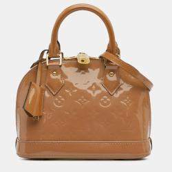 مملوكة مسبقًا Louis Vuitton Brown Monogram Vernis Alma BB