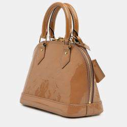 مملوكة مسبقًا Louis Vuitton Brown Monogram Vernis Alma BB