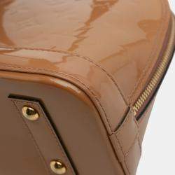 مملوكة مسبقًا Louis Vuitton Brown Monogram Vernis Alma BB