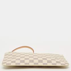 مملوكة مسبقًا Louis Vuitton Neverfull Damier Azur Canvas Pouch