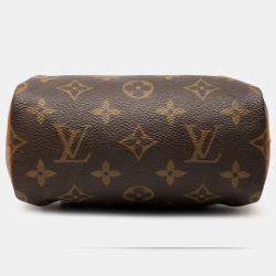 Pre Owned حقيبة لوي فيتون سبيدي ميني مونوجرامي بُنية HL