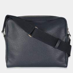 Pre Owned Louis Vuitton Navy Taiga Alex Messenger