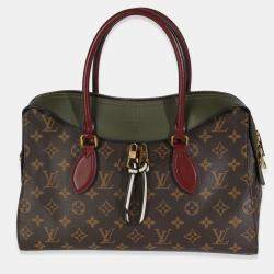 مملوكة مسبقًا Louis Vuitton Kaki Red Monogram Canvas Tuileries NM