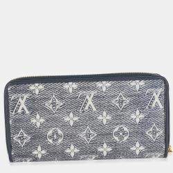 مملوكة مسبقًا محفظة لوي فيتون سحاب مونوجرام أزرق هولوغرافيك