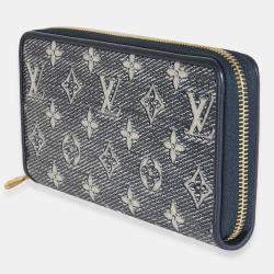 مملوكة مسبقًا محفظة لوي فيتون سحاب مونوجرام أزرق هولوغرافيك
