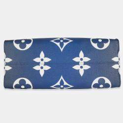 Pre Owned Louis Vuitton Blue Monogram Escale Canvas Onthego GM