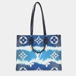 Pre Owned Louis Vuitton Blue Monogram Escale Canvas Onthego GM
