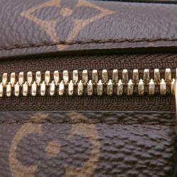 Pre Owned حقيبة لويس فيتون فانيتي نوير مونوغرام مونوغرام ريفيرس كانفاس حجم PM