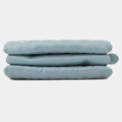 مملوكة مسبقًا حقيبة لويس فيتون كوسين جلد حمل منقوش أزرق جليدي/أحمر حجم صغير