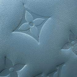 مملوكة مسبقًا حقيبة لويس فيتون كوسين جلد حمل منقوش أزرق جليدي/أحمر حجم صغير