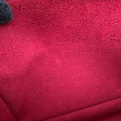 مملوكة مسبقًا حقيبة لويس فيتون كوسين جلد حم ل منقوش أزرق جليدي/أحمر حجم صغير