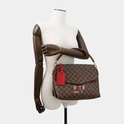 Pre Owned Louis Vuitton Beaubourg Scarlet Damier Ebene Canvas