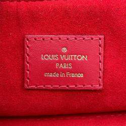 Pre Owned Louis Vuitton Beaubourg Scarlet Damier Ebene Canvas