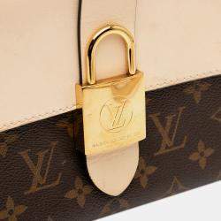 Pre Owned Louis Vuitton Brown/White Monogram Locky BB