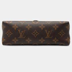 Pre Owned Louis Vuitton Brown/White Monogram Locky BB