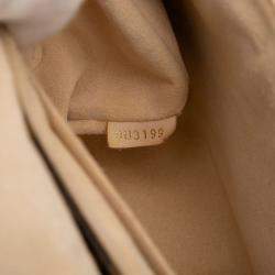 Pre Owned Louis Vuitton Brown/White Monogram Locky BB