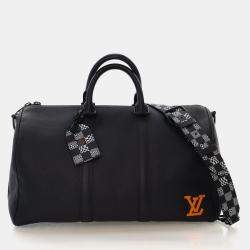 مملوكة مسبقًا حقيبة لوي فيتون دامير مشوهة سوداء كيبال باندوليير 40