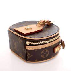 مملوكة مسبقًا حقيبة لويس فويتون بُني مونوغرام بويت شابو ميني