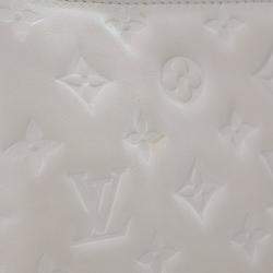 Pre Owned حقيبة لوي فيتون بيضاء منقوشة جلد الحمل كوسان بيم