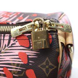 Pre Owned Louis Vuitton Monogram Keepall Limited Edition Jungle Dots