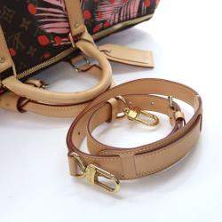 Pre Owned Louis Vuitton Monogram Keepall Limited Edition Jungle Dots