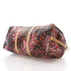 Pre Owned Louis Vuitton Monogram Keepall Limited Edition Jungle Dots