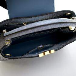 مملوكة مسبقًا Louis Vuitton Blue Python Capucines BB
