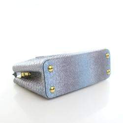 مملوكة مسبقًا Louis Vuitton Blue Python Capucines BB