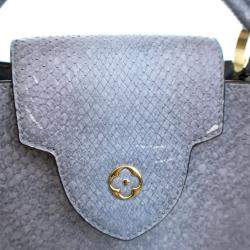 مملوكة مسبقًا Louis Vuitton Blue Python Capucines BB