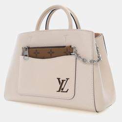 Pre Owned Louis Vuitton White Epi Marelle Tote BB