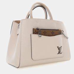 Pre Owned Louis Vuitton White Epi Marelle Tote BB