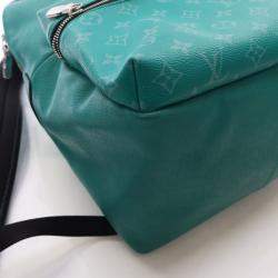 Pre Owned Louis Vuitton Green Monogram Discovery Backpack PM