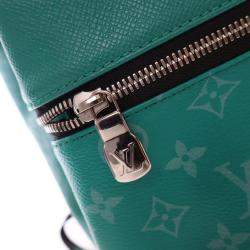 Pre Owned Louis Vuitton Green Monogram Discovery Backpack PM