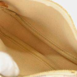 مملوكة مسبقًا Louis Vuitton Damier Azur Mini Blue White Coated Canvas Pochette Accessoires Bag