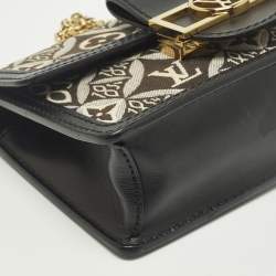 مملوكة مسبقًا Louis Vuitton Since 1854 Dauphine Black/White Canvas Wallet On Chain
