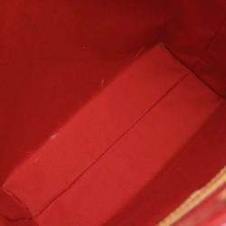 Pre Owned Louis Vuitton Red Vernis Reade MM Tote Handbag