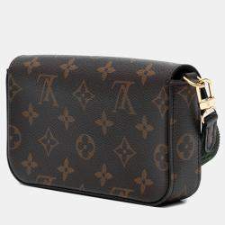 مملوكة مسبقًا حقيبة لويس فيتون مونوجرام بني فيليسي حزام و اذهب