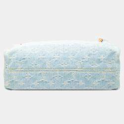 مملوكة مسبقًا حقيبة لوي فيتون دينيم أزرق مونوغرام لت جو بي إم