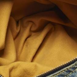 Pre Owned حقيبة لوي فيتون دنيم أزرق مونوجرامي باغي كبيرة GM