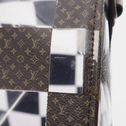 مملوكة مسبقًا Louis Vuitton Keepall Bandouliere 50 Boston Bag Coated Canvas Brown Clear