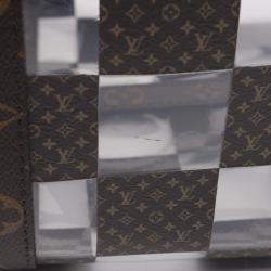 مملوكة مسبقًا Louis Vuitton Keepall Bandouliere 50 Boston Bag Coated Canvas Brown Clear
