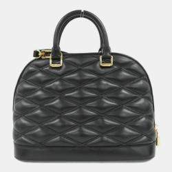 Pre Owned حقيبة لوي فيتون ألما PM جلد خروف سوداء