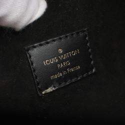 Pre Owned Louis Vuitton On My Side Mm Handbag Taurillon Leather Black