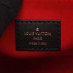 Pre Owned Louis Vuitton On The Go Pm Monogram Reverse Handbag Coated Canvas Brown Beige